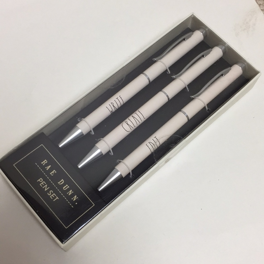 NIP Rae Dunn Pen Set 3 pc